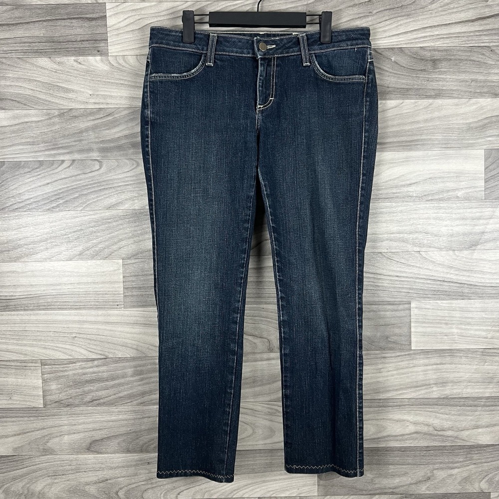 Siwy Jeans Women 30 Blue Dark Wash Skinny Embroidered Pocket Y2K Classic ALTERED